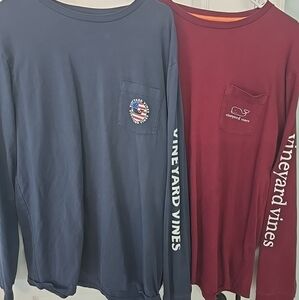 Vineyard Vines long sleeve mens large lot of 2